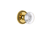 Grandeur Soleil Rosette Privacy with Bordeaux Crystal Door Knob