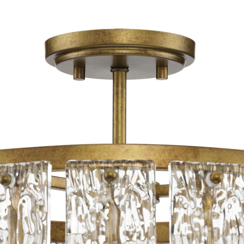 Chevall 3 - Light Drum Pendant, Gold Ombre