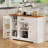 45.7''W Farmhouse Sideboard Buffet Cabinet with Drawer & Adjustable Shelves,Stand Kitchen Pantry-802663168-554902959