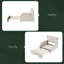 Canapé-lit simple tapissier extensible de taille XL, tête de lit en forme d'ours