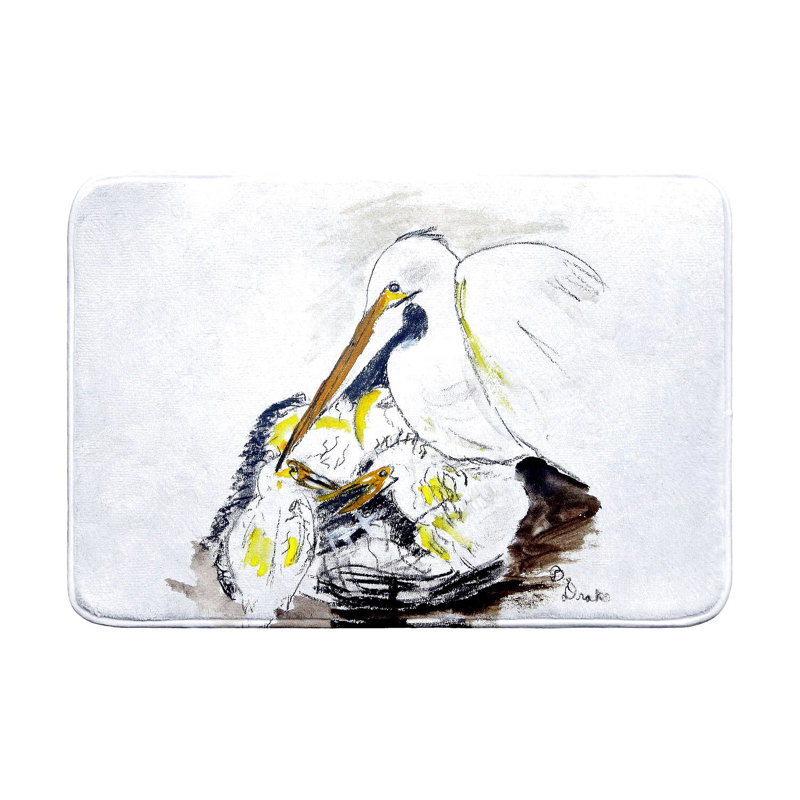 Egret & Chicks Bath Mat