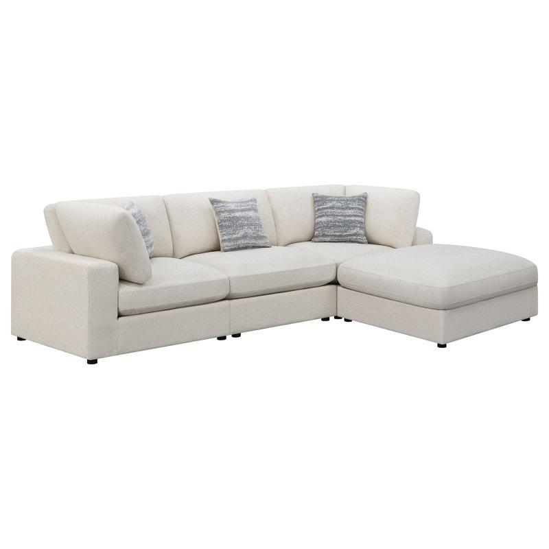 Canapé modulaire rembourré 4 pièces Artzt, Beige
