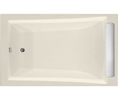 Baignoire de trempage encastrée en fibre de verre 71 po x 34 po Designer