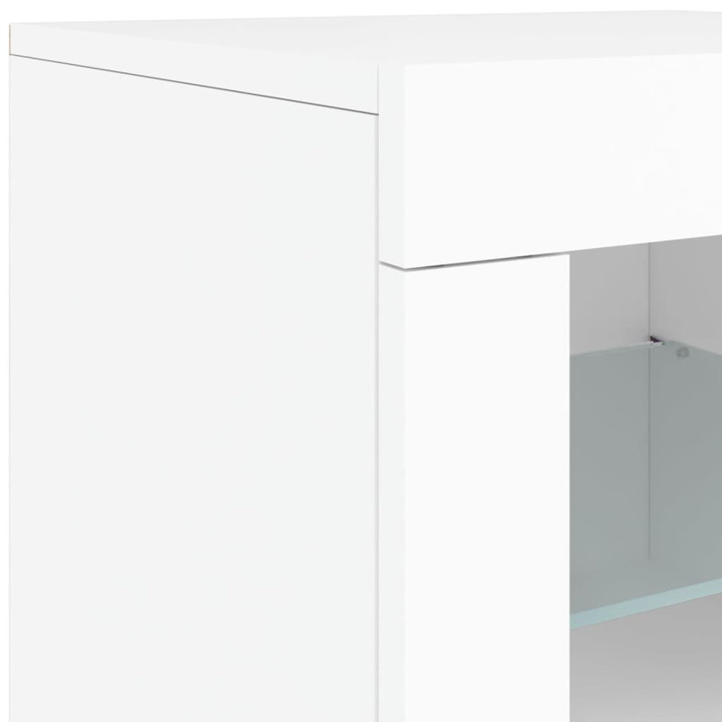 Basiliki Sideboard with LED Lights, White
