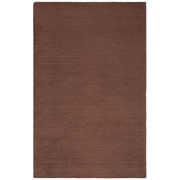 Frann Hand Tufted Wool Solid Color Rug