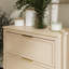 Commode 3 tiroirs cannelés - Ensemble de 2, meubles de chambre à coucher et de salon-606699908