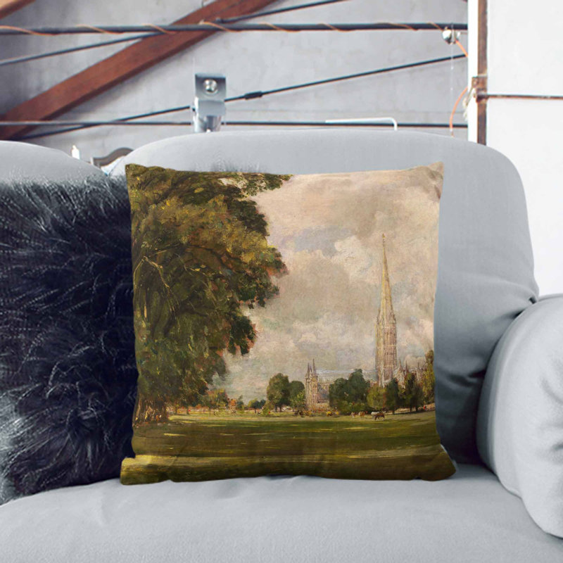 Salisbury Cathedral Vol.3 Scatter Cushion, 40cm H x 40cm W x 15cm D, Black