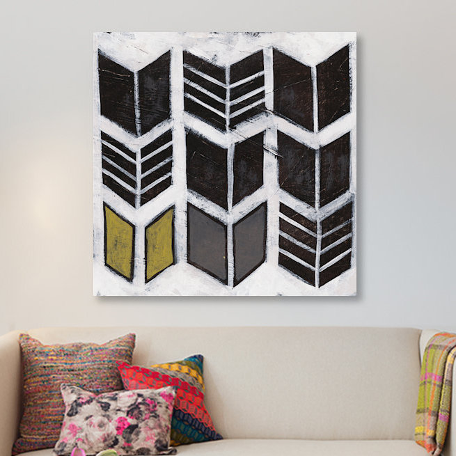 « algorithme x », reproduction d’art sur toile, H 26 po x l 26 po x P 1,5 po, Toile tendue, Pas de tapis