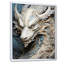 «Epic Blue and Grey Dragon Odyssey I», reproduction encadrée-1474359024-1474359031