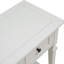 Console simple avec trois tiroirs et tablette inférieure - tiroirs blanc antique. Bois massif. Spacieux pour le rangement. Capacité de table de 220 lb, capacité de 66 17 tiroirs. 50 po de longueur x 15 po-2087193724