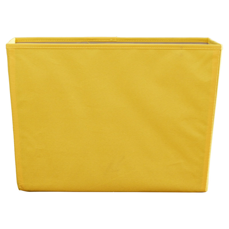 Panier en tissu, Jaune, H 12,8 po x l 14,5 po x P 18,3 po