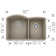 Diamond SILGRANIT 32.07" L x 20.92" W Double Bowl Undermount Kitchen Sink