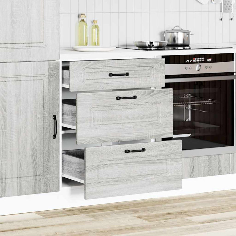 Badriya Standard Base Cabinet, Grey Sonoma