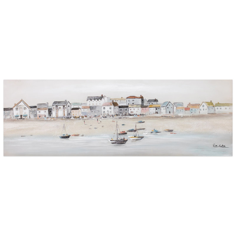 Leinwandbild "Little Port Town"