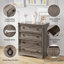 House of Hampton® 3 Piece Bedroom Dresser Set - 4 Drawer Dresser And Two 2 Drawer Nightstands,Grey Wash