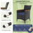 11 PCS Patio Wicker Dining Set with Double-Sided Outdoor Umbrella 8 Stackable Chairs-1045648924-1045648928
