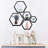 Hexagon Floating Shelves Set Of 5, Honeycomb Wall Shelves For Home Decor, Rustic Wood Storage Cubes For Bathroom Kitchen Bedroom Living Room Office-1008879709