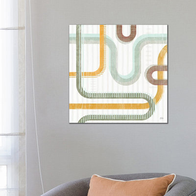 Subway Lines II by Melissa Averinos - Wrapped Canvas Print