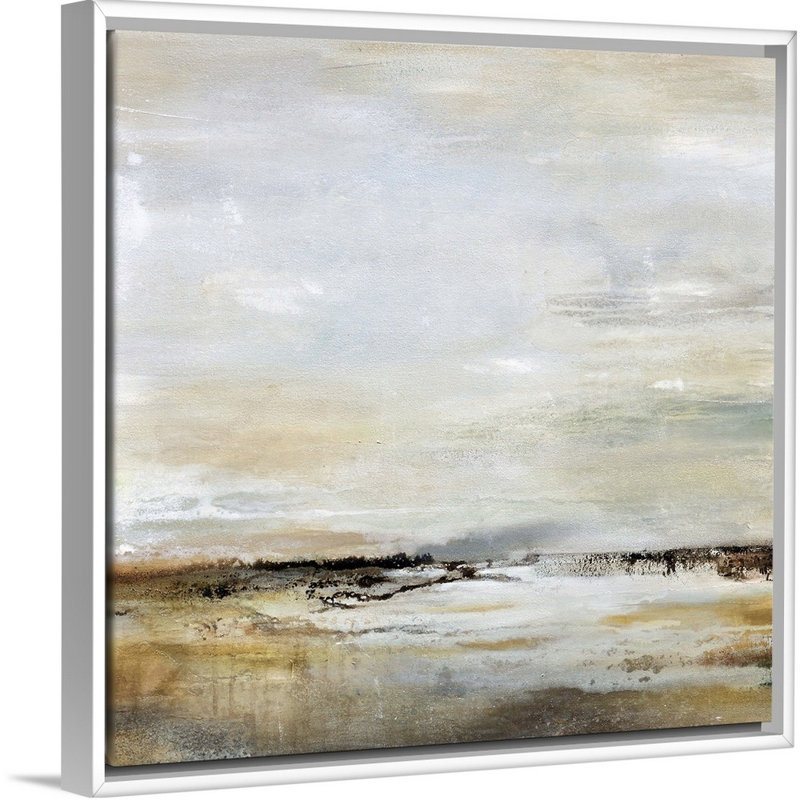 «Take a Breath» par Karen Hale, reproduction sur toile, H 14 po x l 14 po x P 1,75 po, Cadre blanc
