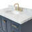 Cambridge Single Bathroom Vanity with Carrara Marble Top-88398703