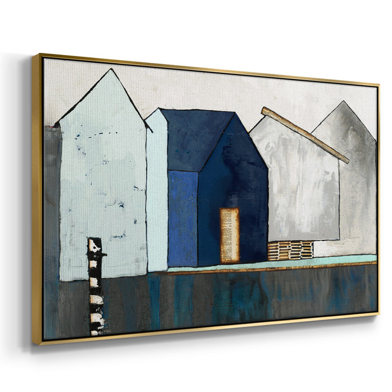 «Empty Village», reproduction sur toile encadrée, H 25 po x l 17 po x P 2 po, Cadre flottant doré