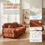 Canapé modulaire en tissu de chenille plissé CloudHaven-1503892202