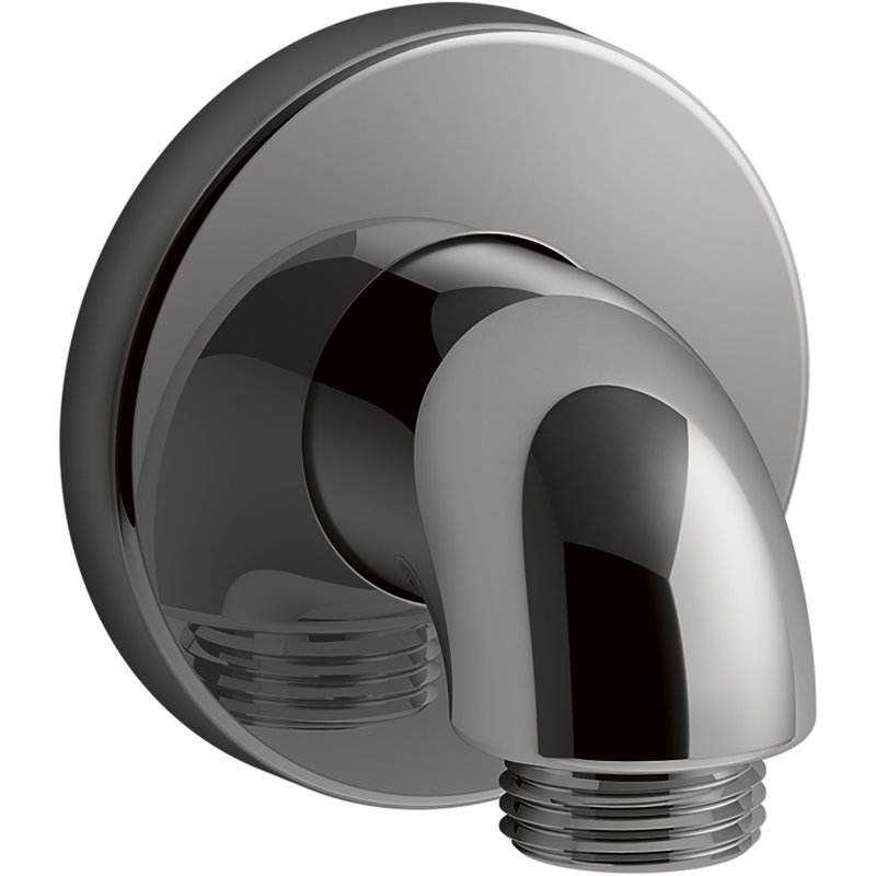 Purist Stillness Wall-Mount Supply Elbow, Vibrant Titanium