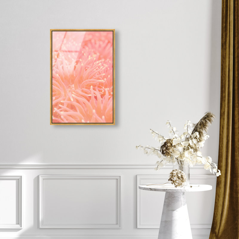 Deep Sea Flowers Print by Oliver Gal, 16"H x 11"W, Gold Floater Frame