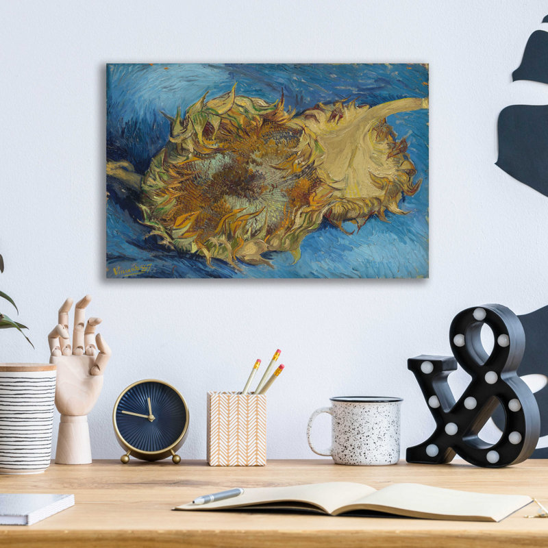 "Tournesols 1887" par Vincent Van Gogh, H 12 po x l 16 po x P 0,13 po