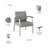 Vinyl Seat Waiting Room Chair with Metal Frame-96943320