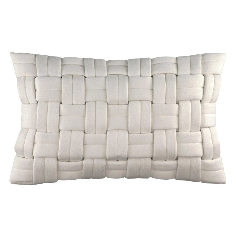 Rectangular Throw Cushion Cover, Cream