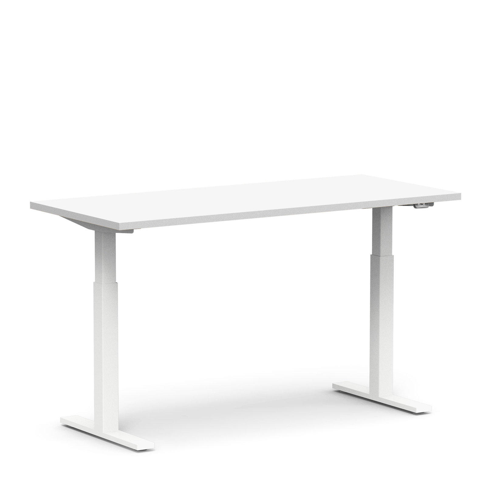 Series L Adjustable Height Standing Desk, White, 48" H x 27" W x 57" D