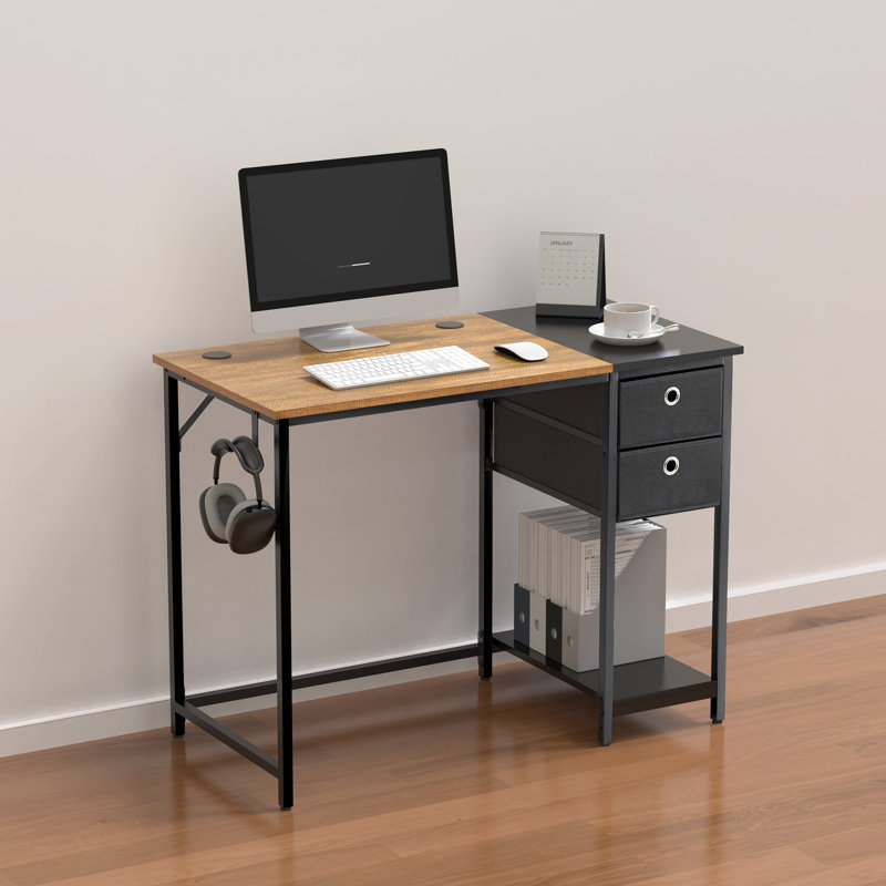 Metal Base Computer Desk