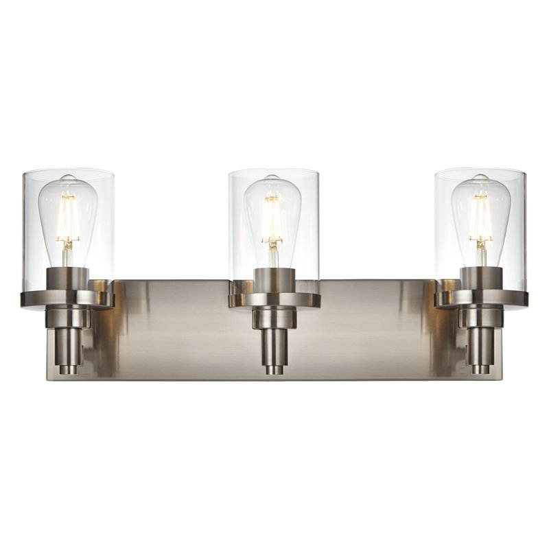 Abbotsbury Dimmable Vanity Light, Brushed Nickel, 3