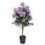 47 po Résistant aux rayons UV. Lilas artificiel en pot noir
