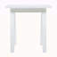 Table de bout rectangulaire en bois d'acacia en polyuréthane, table de bout rectangulaire résistante aux intempéries pour le patio, le jardin, la pelouse et le salon