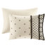 Housse de couette en lin et coton de style moderne avec fermeture à boutons