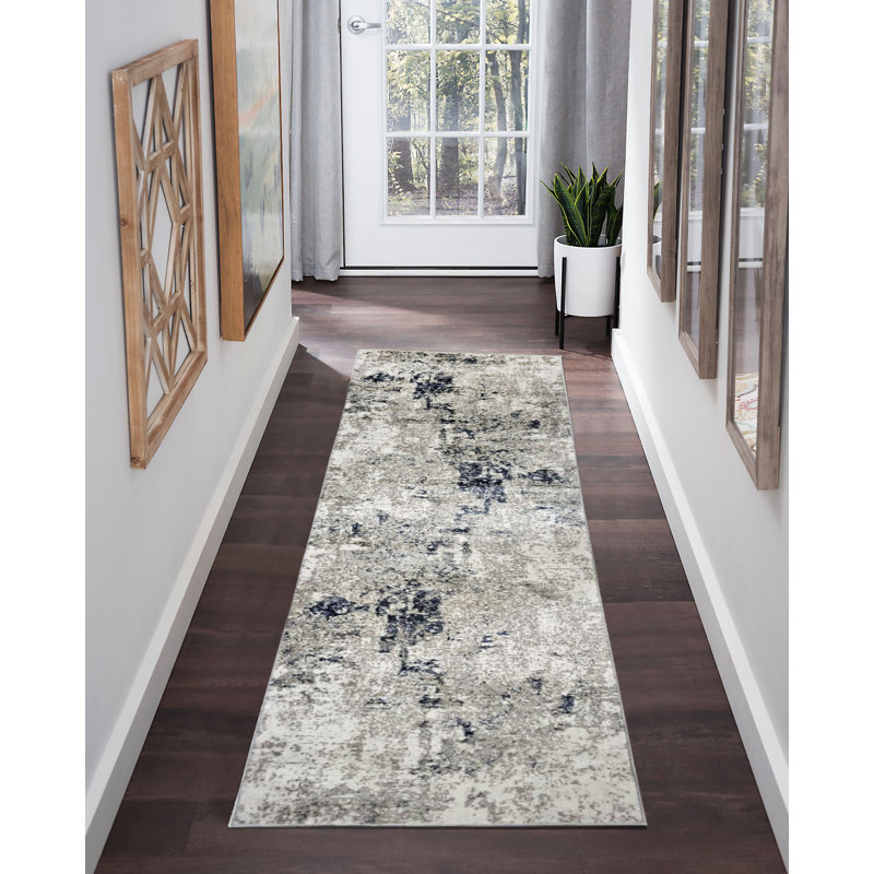 Elerte Abstract Indoor Rug, Runner 2'6" x 9'8"