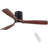 52" Intergrated Led Ceiling Fan Lighting With Solid Wood Blade