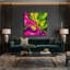 Abstrait art fluide sur toile verte 48-72176226