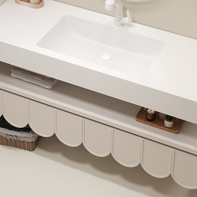Simple and modern style bathroom cabinet, 47.2"