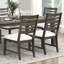 Ensemble de chaises d'appoint en bois de style classique avec finition espresso foncé 2 pièces