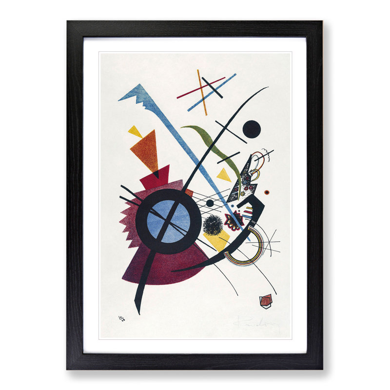 Violet by Wassily Kandinsky - Framed Print, 65cm H x 48cm W x 2cm D, Black