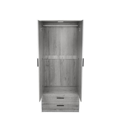 Gaimo 2 Door Manufactured Wood Wardrobe
