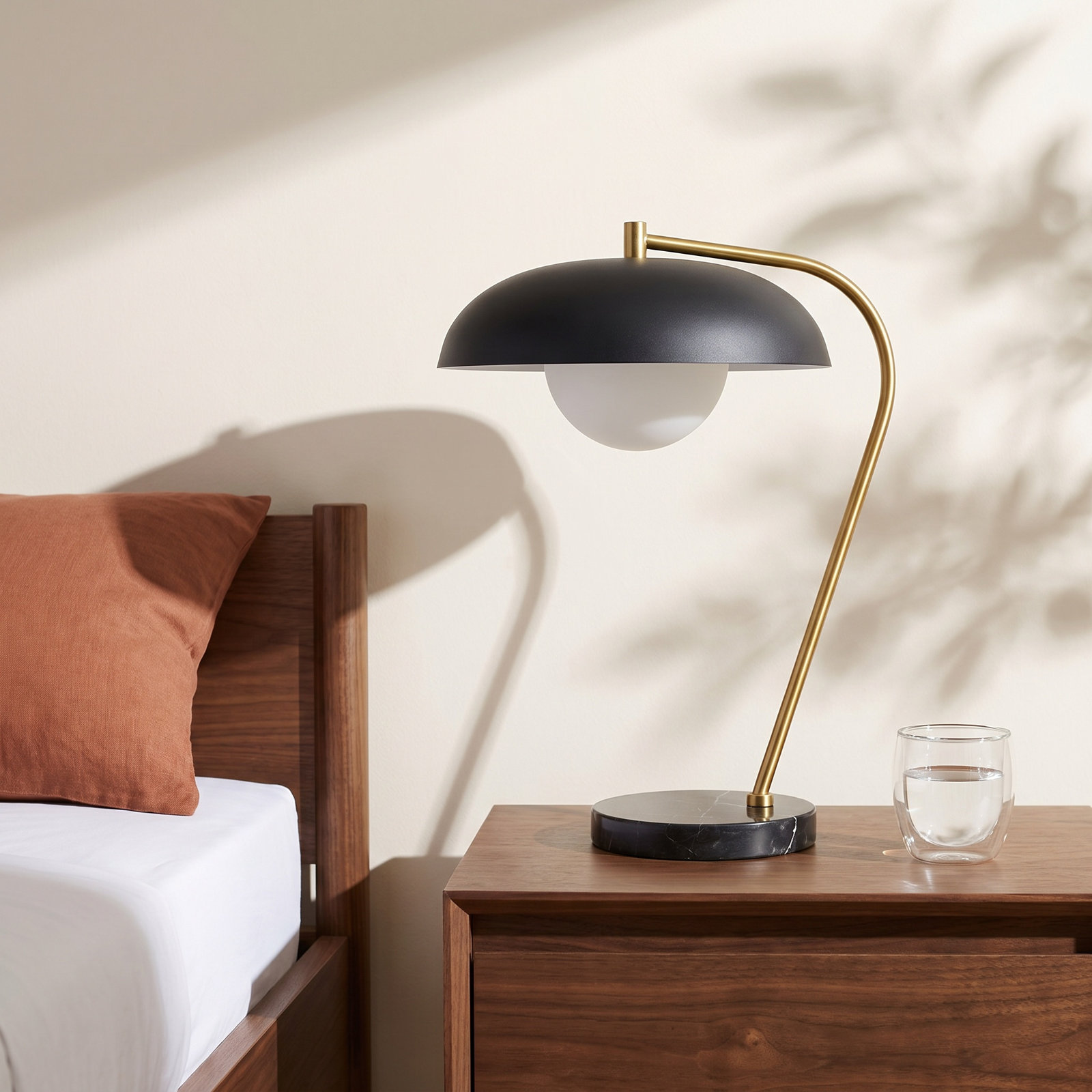 Table Lamp, Black, Black