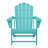 Outdoor Poly Adirondack Chair With Side Table And Ottoman-1091610698
