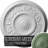 Endurathane Tyrone Ceiling Medallion, 16 1/8"OD x 3/4"P (Fits Canopies up to 6 3/4"), Hand-Painted Athenian Green Finish-27783463