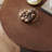 Brown Black Round Solid Wood Dining table-1403968260
