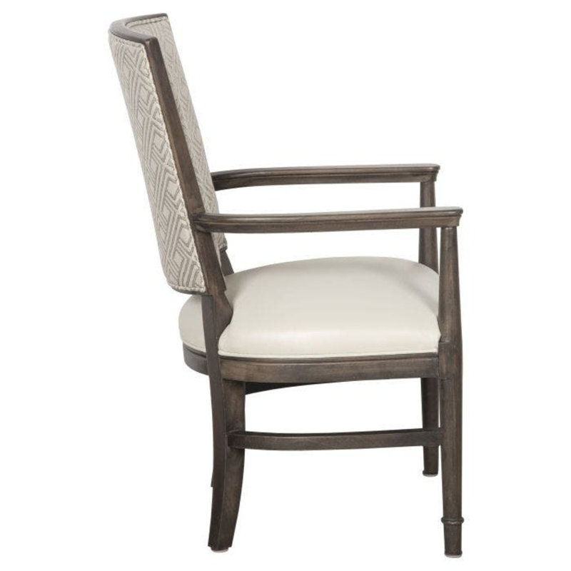 Catherine Arm Chair with Wheels, Charcoal, 9953 Willow 100% Polyester