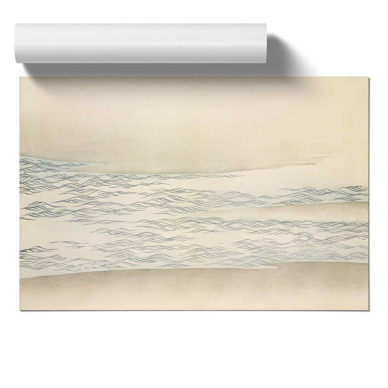 The Ocean Waves by Kamisaka Sekka - No Frame Painting, 42cm H x 59cm W x 0.1cm D